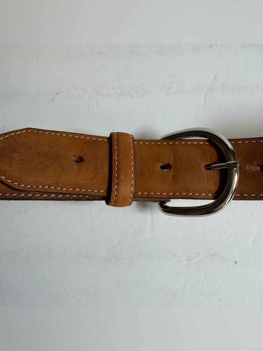 Justin Brown Top Grain Leather Western Cowboy Belt Made USA Mens Size 38 Ranch